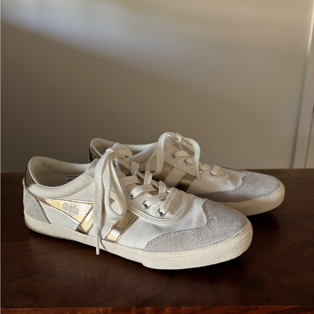 Gola White + Gold Sneakers